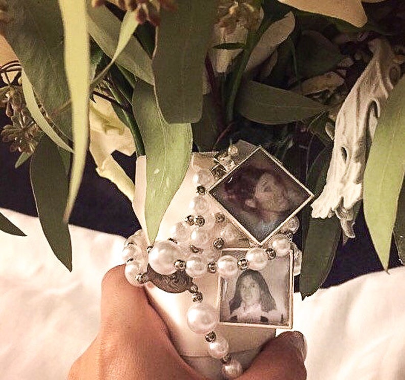 4 Wedding Bouquet Charm Kit photo Pendants Charms for Family Etsy