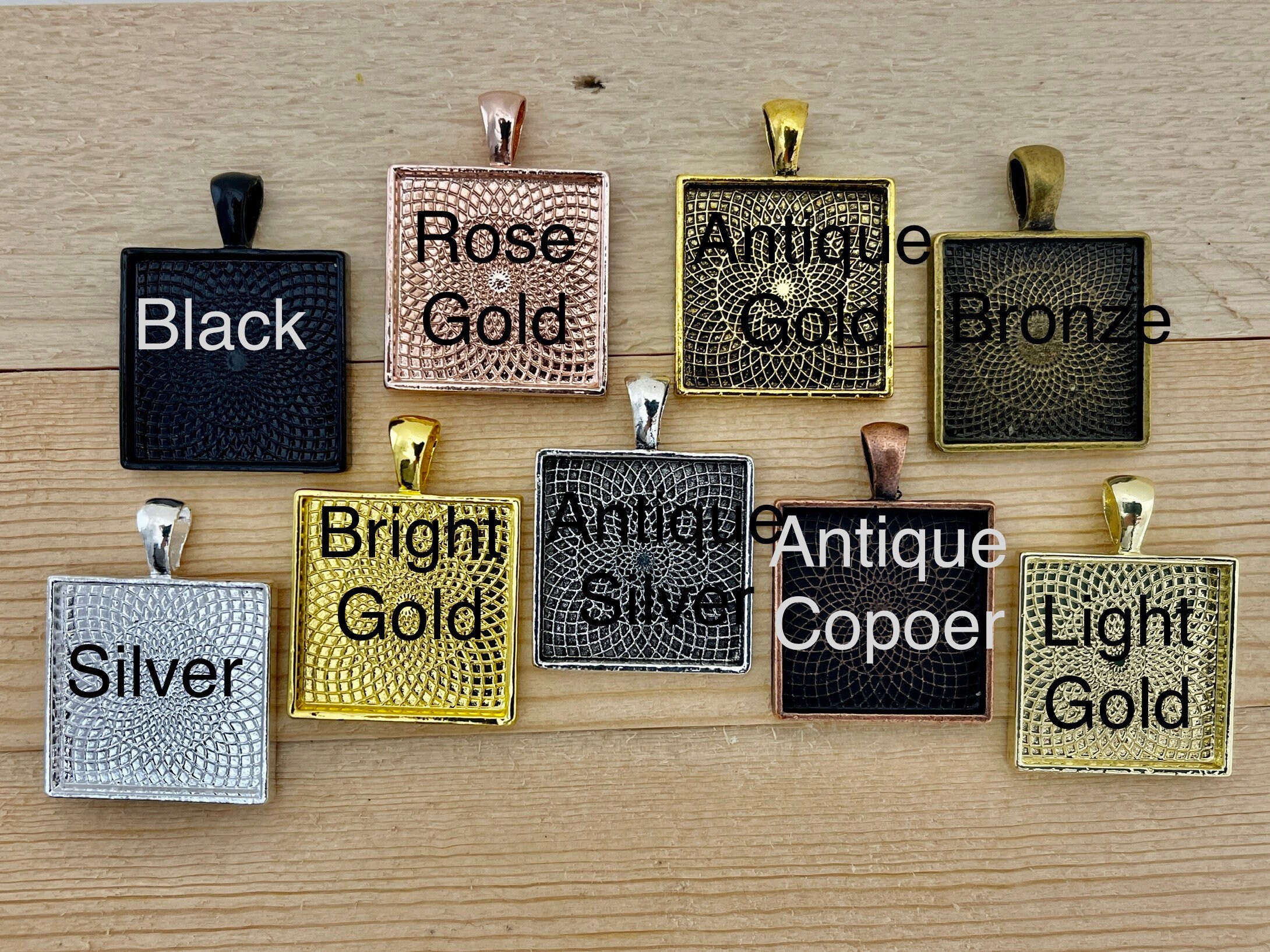 4 KITS to Make Your Own Wedding Bouquet Charms photo Pendants Etsy