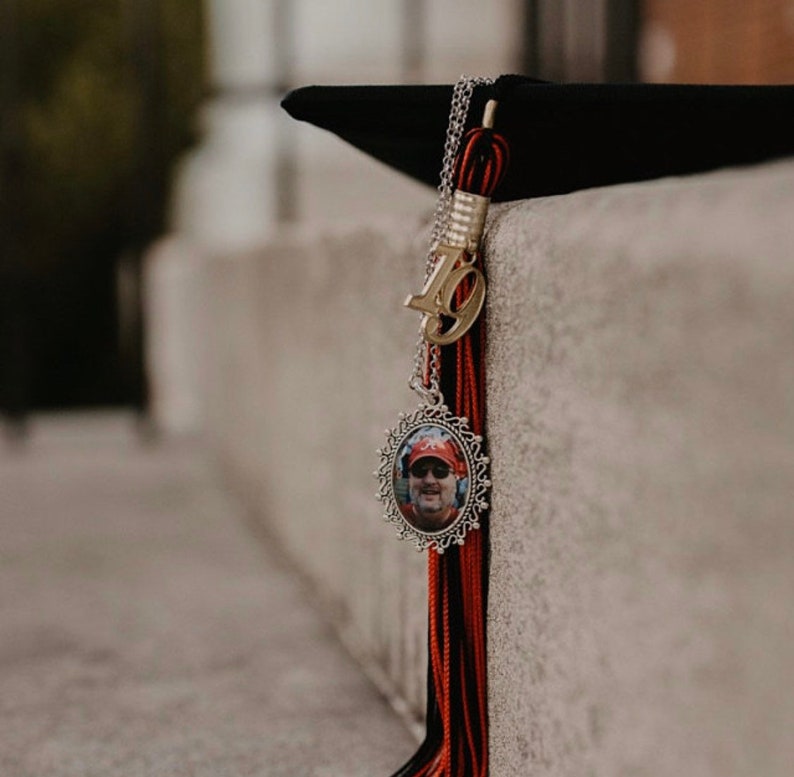 Graduation Gift Memorial Photo Charm to Wear on Cap in Memory/ Etsy