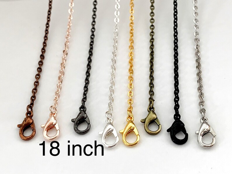24 Necklace Chains 18 Inch Link Chains Wholesale Chains Etsy
