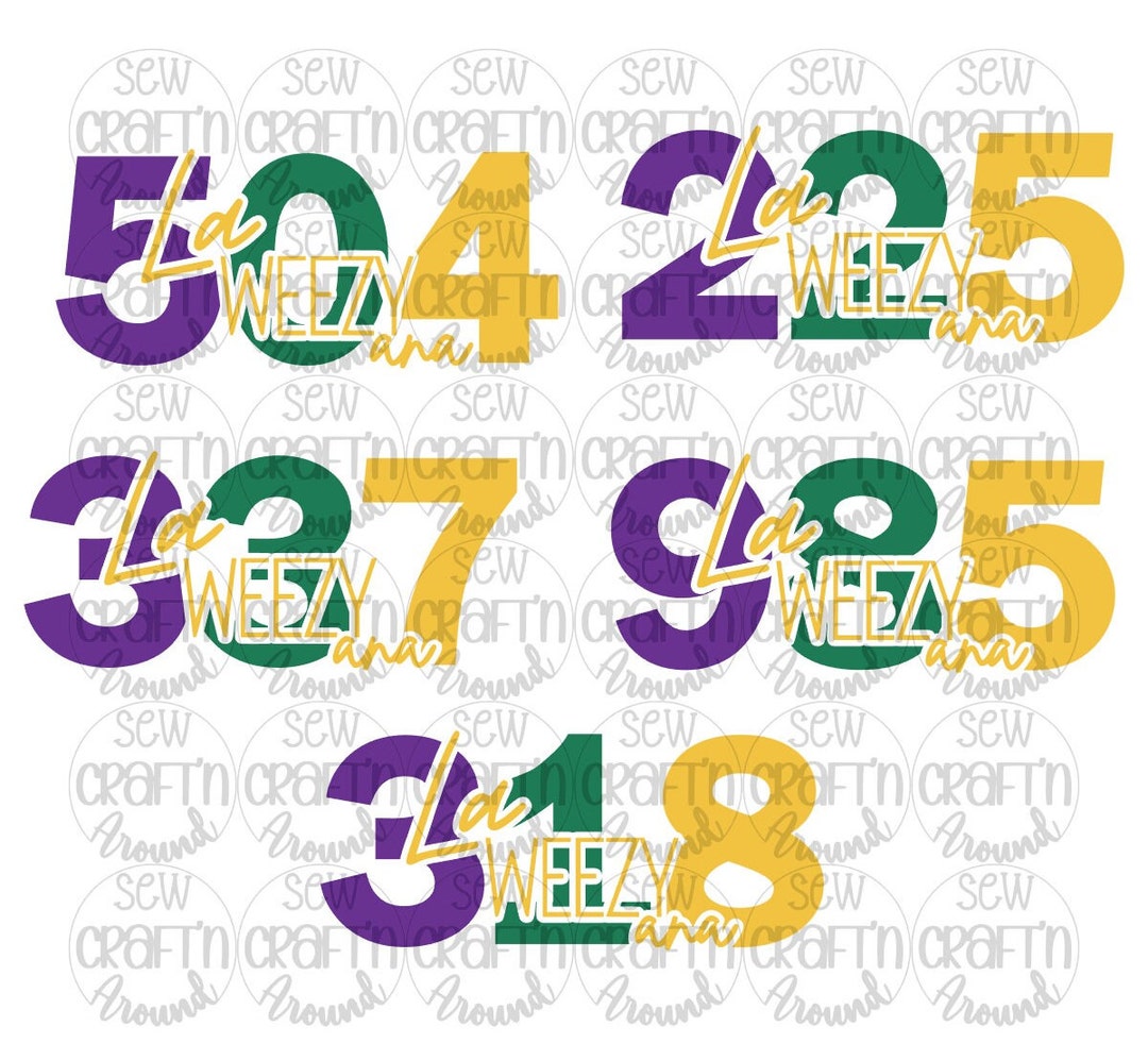 LOUISIANA SVG Area Code, Louisiana Png, Louisiana Sublimation, Louisiana Stickers, Cajun