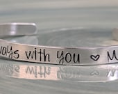 Hand Stamped Cuff Bracelet - Customized