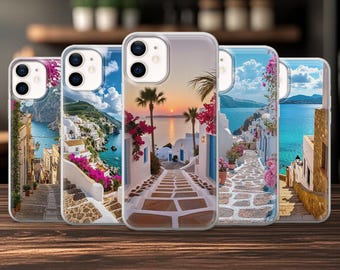Funda de teléfono Vacation Ibiza Cover para iPhone 17, 17Pro, 16, 15, 14, 13, 12, Samsung S25, S24Fe, S23, A16, A56, Pixel 10Pro, 9A