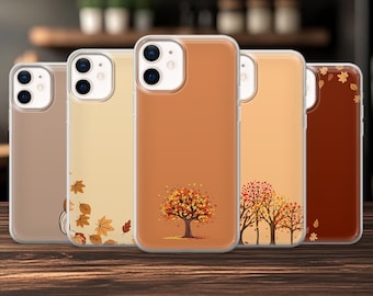 Funda de calabaza para iPhone 17, 17 Pro, 16, 15, 14, 13, 12, Samsung S25, S24Fe, S23, A16, A56, Pixel 10 Pro, 9A (otoño).