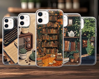 Bookish Phone Case Book Lover Cover for iPhone 18 Pro, 17, 16, 15, 14, 13, 12, Samsung S26, S25, S24, A57, A17, Pixel 11, 10, 9A