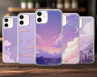 Funda estética pastel para iPhone 17, 17 Pro, 16, 15, 14, 13, 12, Samsung S25, S24 FE, S23, A16, A56, Pixel 10 Pro, 9A