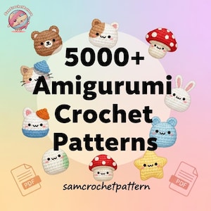 Más de 5000 patrones de amigurumi y peluches (descarga en PDF)