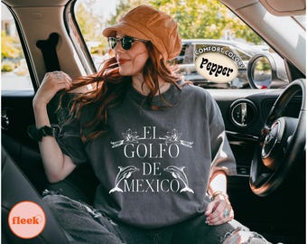 Comfort Colors® El Golfo De Mexico T Shirt, Vintage Coastal Tee, Gulf Graphic Shirt, Ocean Lover Gift