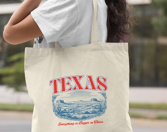 Texas Tote Bag, Retro Texas State Bag, Vintage Texas Tote Bag, Texas Travel Gift, Texas Vacation Tote Bag, Texas Trip Gift