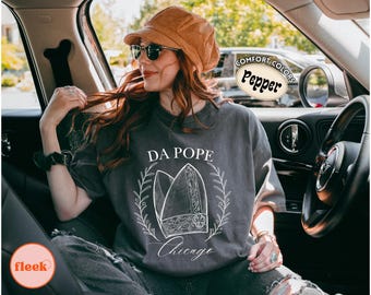Comfort Colors® Da Pope Chicago T Shirt, Funny Pope Graphic Tee, Chicago Catholic Shirt, Religious Humor Tee, Vintage Faith Gift
