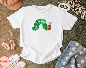 Comfort Colors® Eat The Rich Comfort Colors T Shirt, Funny Caterpillar Tee, Meme Graphic Shirt, Political Humor Gift