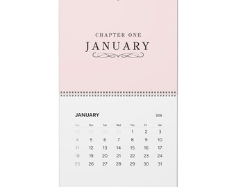 Calm Pastel Fotokalender 2026 Wandkalender | Spiralgebundenes, matt beschreibbares Gitter