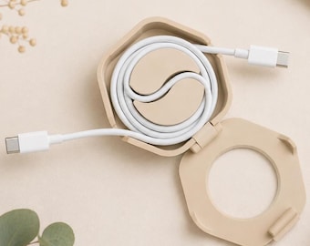 Organizador de cables | Almacenamiento de cables | Impresión 3D | Caja de cables de viaje | 3 tamaños