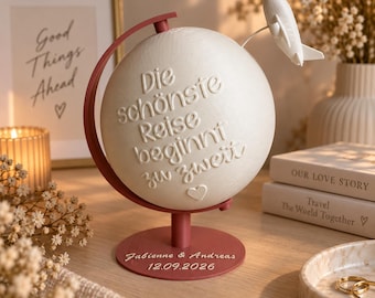 Globo de boda personalizado con texto a medida | Regalo de boda impreso en 3D | Regalo y decoración para bodas