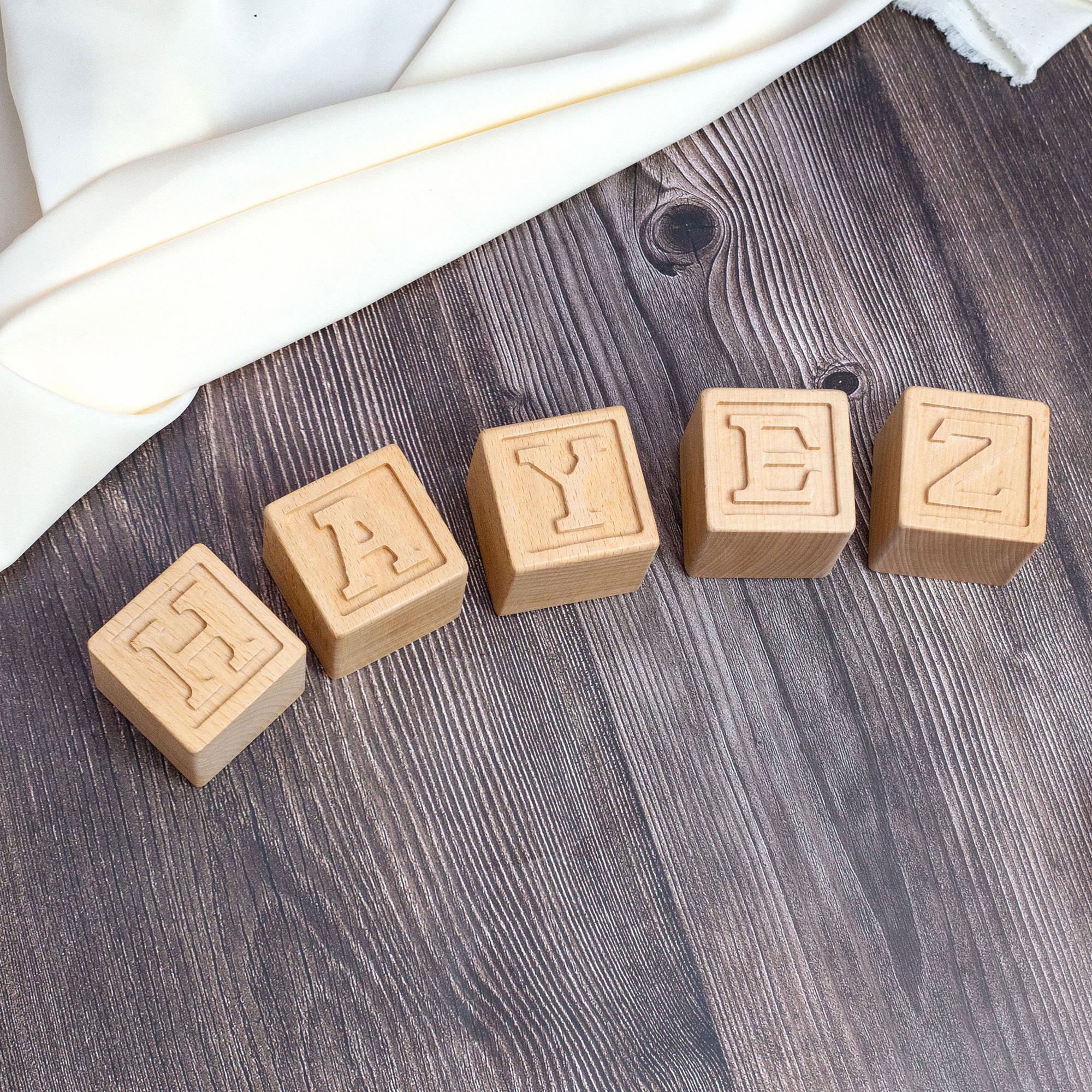 Name Block Letters Nursery Name Block Letters-personalized Baby Blocks-pregnancy ...