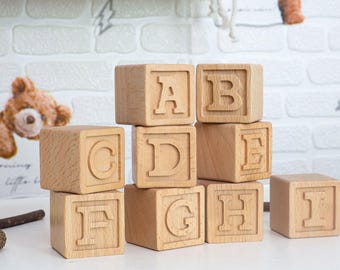 Kinderzimmer Name Block Letters-Personalisierte Baby Blöcke-Schwangerschaftsankündigung-Baby Shower-Custom Geschenk Für neue Mutter