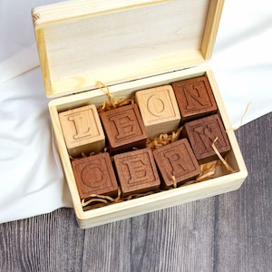 Name Block Letters Nursery Name Block Letters-personalized Baby Blocks-pregnancy ...