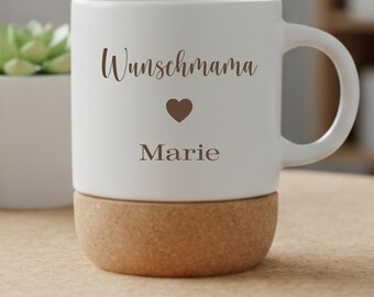 Mug « Recherche maman » personnalisé avec votre nom | Cadeau pour les femmes qui désirent des enfants | Création unique et réalisée avec amour