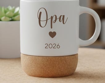 Mug « Grand-père 2026 » – Cadeau d’annonce de grossesse | Cadeau pour futurs grands-parents | Cadeau « Tu vas être grand-père en 2026 »