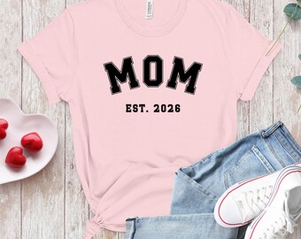 T-shirt Maman | Cadeau Maman 2026 | Bébé 2026 | Future maman | Annonce de grossesse | Cadeau pour futures mamans | Look Grossesse
