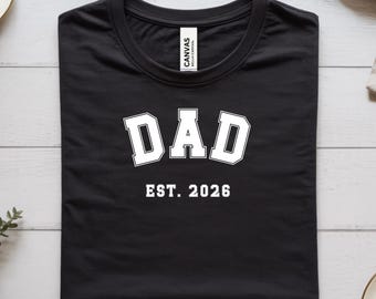 T-shirt Papa | Cadeau Papa 2026 | Bébé 2026 | Futur papa | Annonce de grossesse | Cadeau pour les futurs papas