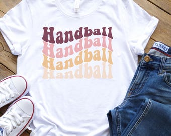 T-shirt de handball | Maillot de handball femme | Handball pour filles | Cadeau pour joueuses de handball | Cadeau de tournoi