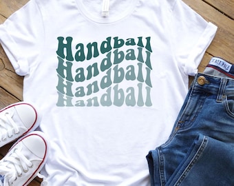T-shirt de handball | Maillot de handball femme | Handball pour filles | Cadeau pour joueuses de handball | Cadeau de tournoi
