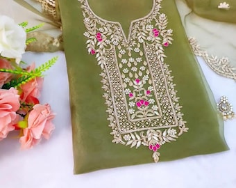 Costume Salwar Kameez fait main pour femme, Salwar Kameez pakistanais, Vêtements ethniques, Tenue de festival et de fête, Robe décontractée indienne, Costume pendjabi