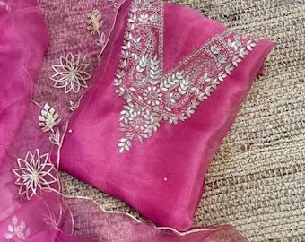 Embroidered Salwar Kameez: Handwork Party Wear Indian Dress