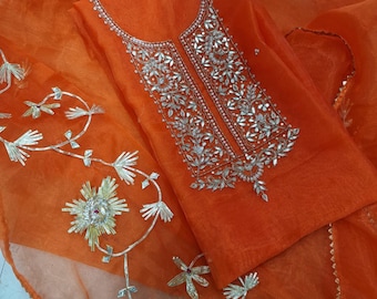 Costume Salwar Kameez indien fait main pour femme, Salwar Kameez pakistanais, Vêtements ethniques, Tenue de festival et de fête, Robe décontractée, Costume pendjabi