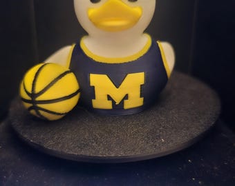 Mascota de los Michigan Wolverines: Pato. Producto oficial impreso en 3D. Regalo ideal para fans.