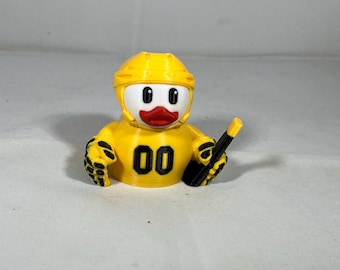 Patos de aficionados al hockey / Colores de equipos inspirados en profesionales / Coleccionables hechos a mano / Propiedad de veteranos / Get3Don