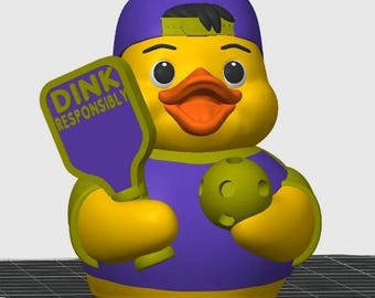 Custom Pickleball Duck – Personalized 3D Printed Collectible