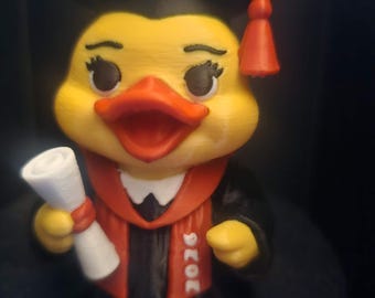 Pato de graduación de la promoción de 2026, regalo personalizado impreso en 3D con nombre - Femenino
