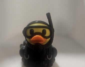Scuba Duck | 3D Printed Diver Duck | Scuba Diving Gift | Dive Instructor Gift | Ocean Lover Decor