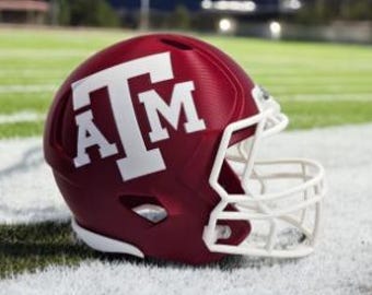 Casco oficial de los Texas A&M Aggies – Casco universitario impreso en 3D para exhibición – Decoración de escritorio para fanáticos de los Aggies – Hecho en Texas