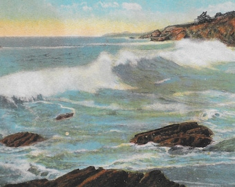 Vintage Post Card "Arch Rock and Surf, Laguna Beach, California" INSTANT DIGITAL Download