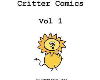Critter Comics Vol. 1, Doctor Who Inspired Printable Comic Zine + Character Art- DIGITAL DOWNLOAD