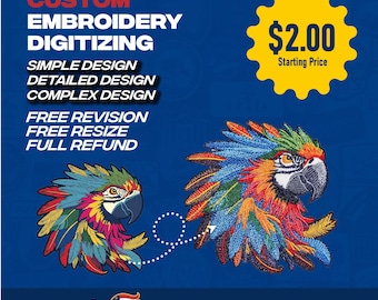 Custom embroidery digitizing, logo digitizing, embroidery digitizing service, embroidery, image digitizing, Custom Digitize, convert to dst