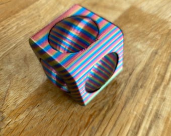 Regenbogen Würfel Fidget