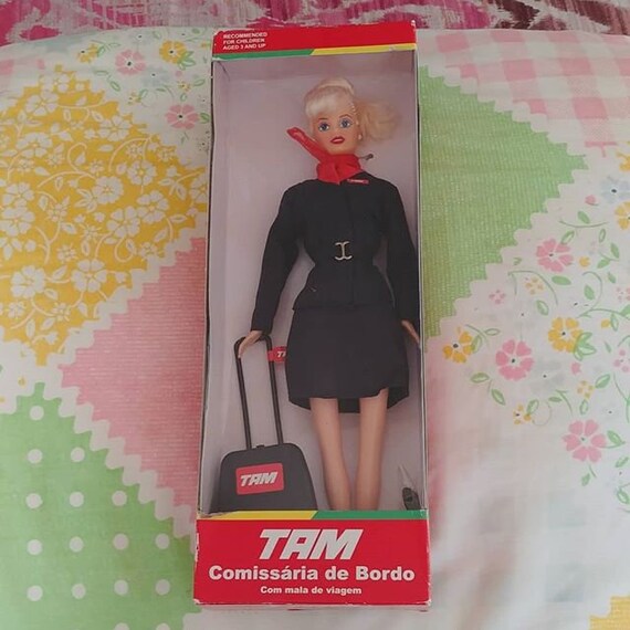 vintage flight attendant barbie