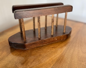 Vintage Wooden Napkin Holder