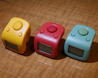 Rechargeable Digital Buddhist Counter | 6-Channel Electronic Finger Counter | USB Charging Chanting Counter