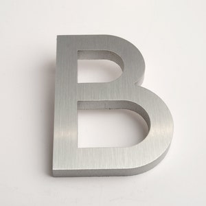 Modern House Numbers Aluminum Modern Font Letter B image 1