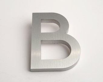 Modern House Numbers Aluminum Modern Font Letter B