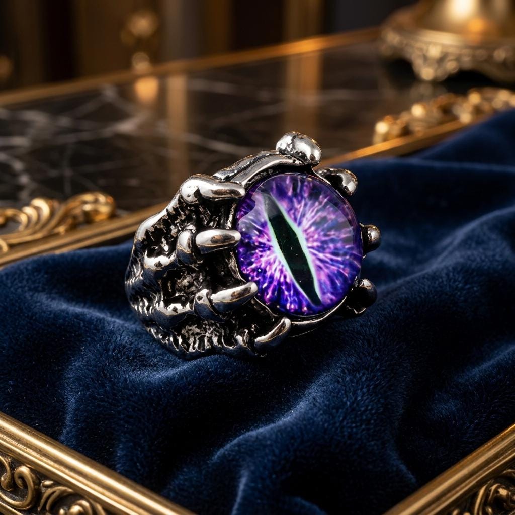 指輪・リング PURPLEHAZE eyesring Purple Eye Ring - Etsy