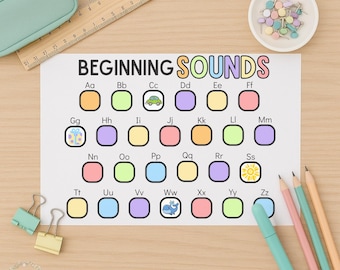 Printable Beginning Sounds Matching Activity | Phonics & Letter Recognition Game