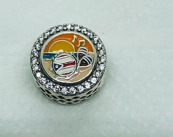 Puerto Rico Exclusive Sparkling Travel Charm/Travel Charm/Christmas gifts|S925 Sterling Silver Jewelry|Charm Bracelet|with gift Box