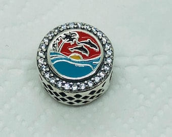Aruba Beach Exclusive Bead Charm/Travel Charm/Christmas gifts|S925 Sterling Silver Jewelry|Charm Bracelet|with gift Box