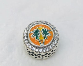 Florida Beach Exclusive Bead Charm/Travel charm/Christmas gifts|S925 Sterling Silver Jewelry|Charm Bracelet|with gift Box